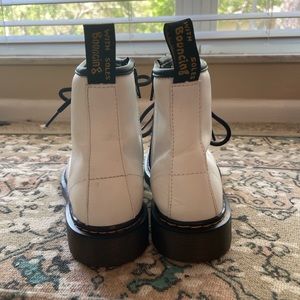 Dr. Martens size kids 4 but also fits women size 6.